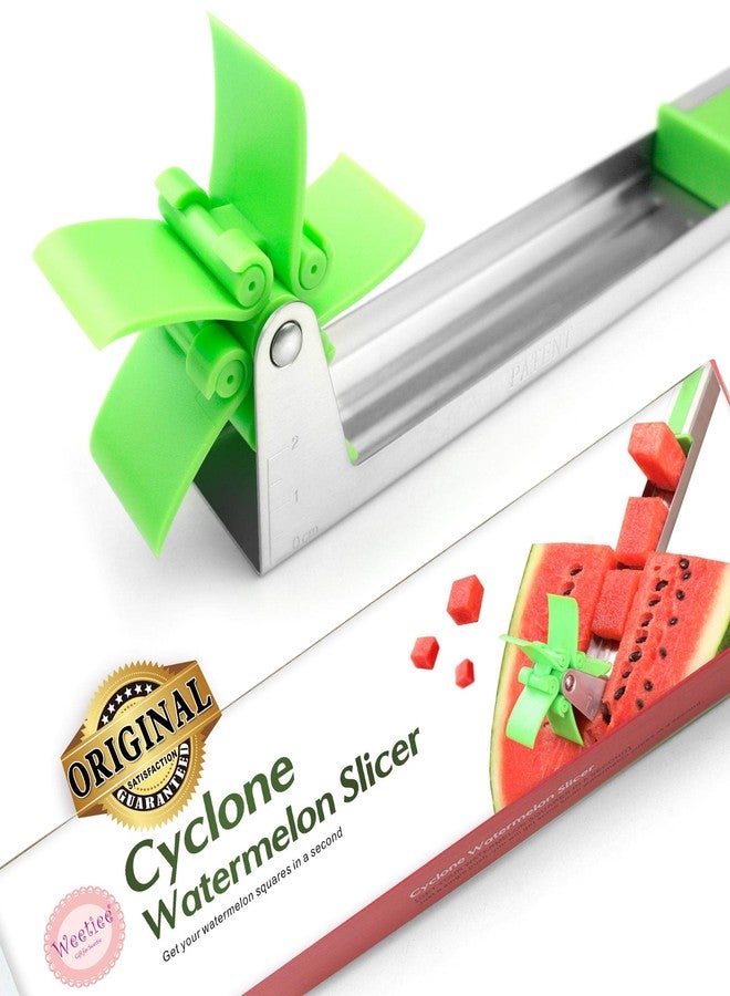 Weetiee Stainless Steel Watermelon Cutter, Silver - Image 1